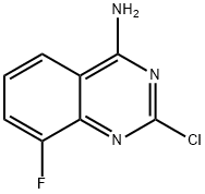 2-氯-8-氟-4-喹唑啉胺, 1107695-04-4, 结构式
