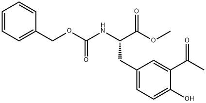 3-Acetyl-N-[(phenylMethoxy)carbonyl]-L-tyrosine Methyl Ester Structure