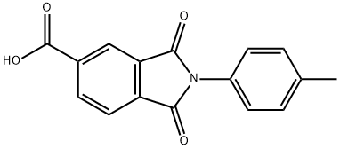 2-(4-Methylphenyl)-1,3-dioxoisoindoline-5-carboxylic acid Structure