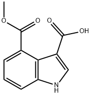 1H-INDOLE-3,4-DICARBOXYLIC ACID,4-METHYL ESTER Structure