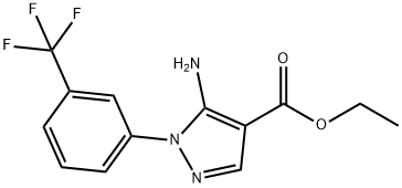 5-氨基-1-(3-(氟甲基)苯基)-1H-吡唑-4-甲酸乙酯,110821-29-9,结构式