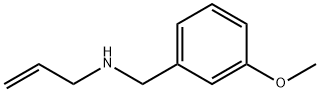 N-(3-メトキシベンジル)-2-プロペン-1-アミン 化学構造式