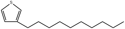 ポリ(3-デシルチオフェン-2,5-ジイル) 化学構造式