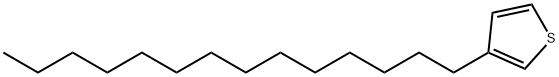 3-十四烷基噻吩, 110851-66-6, 结构式