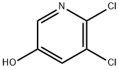 2,3-ジクロロ-5-ヒドロキシピリジン 化学構造式