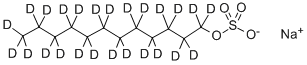 ドデシル硫酸ナトリウム‐D25 化学構造式