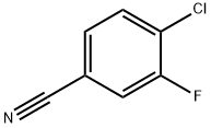 4-クロロ-3-フルオロベンゾニトリル 化学構造式
