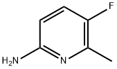 2-アミノ-5-フルオロ-6-メチルピリジン 化学構造式