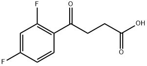 3-(2,4-ジフルオロベンゾイル)プロピオン酸 化学構造式