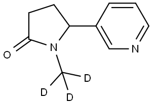 DL-コチニン-D3(N-メチル-D3) 化学構造式