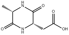 2-Piperazineaceticacid,5-methyl-3,6-dioxo-,(2S,5S)-(9CI) Struktur