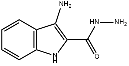 3-氨基-1H-吲哚-2-甲酰肼,110963-29-6,结构式