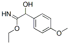 Benzeneethanimidic  acid,  -alpha--hydroxy-4-methoxy-,  ethyl  ester  (9CI) Struktur