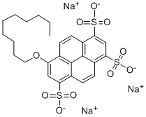 8-DECYLOXYPYRENE-1,3,6-TRISULFONIC ACID TRISODIUM SALT Struktur