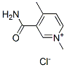 3-(AMINOCARBONYL)-1,4-DIMETHYLPYRIDINIUM CHLORIDE Struktur