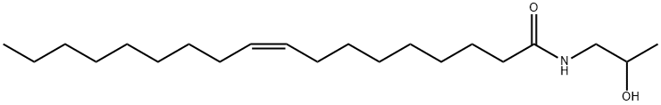(Z)-N-(2-ヒドロキシプロピル)-9-オクタデセンアミド 化学構造式