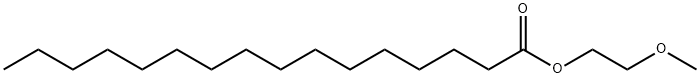 ヘキサデカン酸2-メトキシエチル 化学構造式