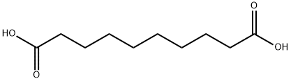 Sebacic acid Struktur