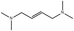 反式-N,N,N′,N′-四甲基-2-丁烯-1,4-二胺, 111-52-4, 结构式