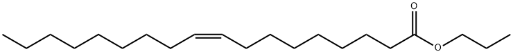 (Z)-9-オクタデセン酸プロピル 化学構造式