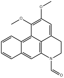 N-demethyl-N-formyldehydronuciferine Structure