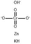 potassium hydroxyoctaoxodizincatedichromate(1-)  Struktur