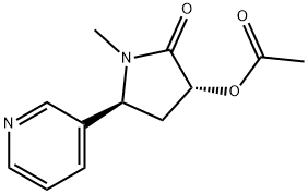 (3'R,5'S)-3'-Hydroxycotinine Acetate Structure