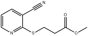 2-(2-CARBOMETHOXYETHYLTHIO)-3-CYANOPYRIDINE,111042-81-0,结构式