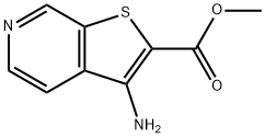 Thieno[2,3-c]pyridine-2-carboxylic acid, 3-amino-, methyl ester (9CI) 化学構造式