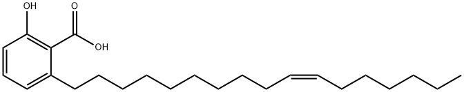 ギンコール酸C17:1 化学構造式