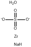 硫酸ナトリウムジルコニル 化学構造式