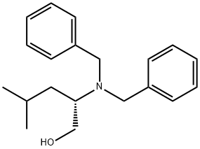 (S)-(+)-2-(N,N-二苄基氨基)-4-甲基戊醇 结构式