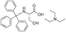 L-Serine, N-(triphenylMethyl)-, coMpd. with N,N-diethylethanaMine (1:1) 化学構造式