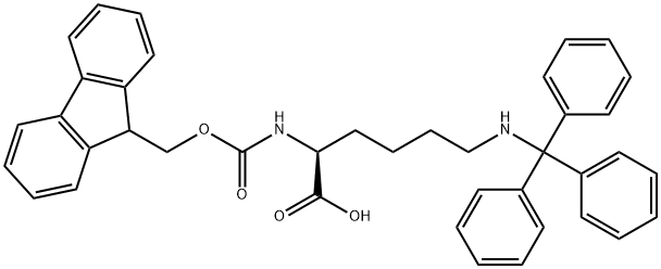 Fmoc-Lys(Trt)-OH Struktur