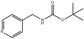 4-[(tert-ブトキシカルボニルアミノ)メチル]ピリジン 化学構造式