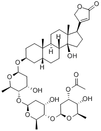 乙酰洋地黄毒甙,1111-39-3,结构式
