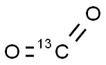 (13C)炭素ジオキシド 化学構造式