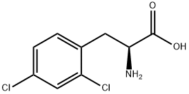 2,4-ジクロロ-L-フェニルアラニン 化学構造式