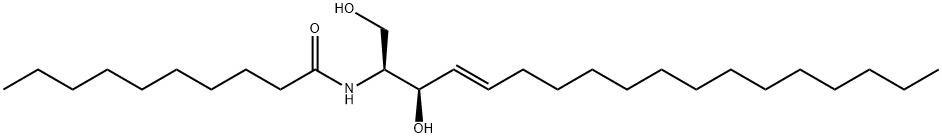 N-癸酰-D-鞘胺醇,111122-57-7,结构式