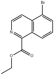 5-ブロモイソキノリン-1-カルボン酸 化学構造式