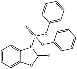 (2,3-二氢-2-硫酮-3-苯并唑)膦酸二苯酯, 111160-56-6, 结构式