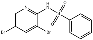 BenzenesulfonaMide, N-(3,5-dibroMo-2-pyridinyl)-, 1111637-62-7, 结构式