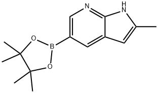 2-甲基-7-氮杂吲哚-5-硼酸,频哪酯,1111638-03-9,结构式