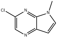 3-クロロ-5-メチル-5H-ピロロ[2,3-B]ピラジン 化学構造式
