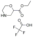 2-吗啉羧酸乙酯 2,2,2-三氟乙酸盐, 1111640-52-8, 结构式