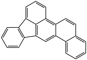 naphtho(1,2-b)fluoranthene Structure