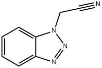 1H-ベンゾトリアゾール-1-アセトニトリル 化学構造式