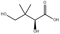 (S)-2,4-ジヒドロキシ-3,3-ジメチル酪酸 化学構造式