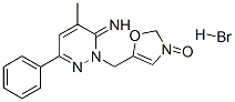5-[(6-imino-5-methyl-3-phenyl-pyridazin-1-yl)methyl]oxazol-3-one hydro bromide Structure