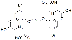 5,5'-dibromo-1,2-bis(2-aminophenoxy)ethane-N,N,N',N'-tetraacetic acid Struktur